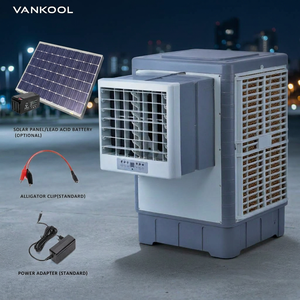 Climatiseur solaire mural DC pour fenêtre, humidificateur, évaporateur, ventilateur de refroidissement mural, climatisation solaire à eau - Product Image 1