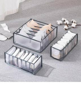 Nouvelle boîte <span class=keywords><strong>de</strong></span> rangement pour sous-vêtements, type tiroir, en maille, pour sous-vêtements, chaussettes, boîte <span class=keywords><strong>de</strong></span> rangement pliable pour la maison, organisateur <span class=keywords><strong>de</strong></span> placard - Product Image 6