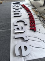 Letras LED Acrílicas Rojas y Blancas de Alta Gama, Letrero Luminoso Personalizado con Logotipo, Diseño Exquisito, Resistente al Agua, para Fachada de Tienda o Pared