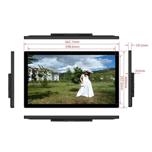 Pantalla lcd de gran tamaño para reproducción de vídeo, marco de fotos digital de 27 pulgadas con mando a distancia para publicidad - Product Image 2