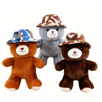 Boneka Beruang Plush Super Lembut Custom Grosir dengan Gaun Bunga Lucu dan Isian Kapas PP untuk Mesin Cakar dan Hadiah Anak-Anak