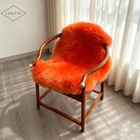 Peau de mouton véritable à poils longs et épais, fourrure frisée, teinte, pour sellerie automobile, canapé, fauteuil et vêtements