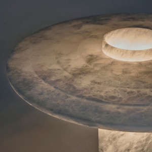 <b>Table</b> <b>Lamp</b> Marble 45x37Cm Led Light Source E27 Bulb <b>Base</b> Switch Control Home Decor Lighting - Product Image 3