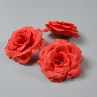 Großhandel Fabrik preis Seide dekorative Rose Blumen köpfe Blumen wand zubehör Günstige Blumen köpfe