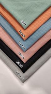 Nueva tendencia 220gsm camiseta de poliéster de punto antiestático tela Royal Checks diseño ligero no tejido niñas vestidos niños - Product Image 5