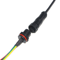 Connecteur de câble de panneau M12 2, 3, 4, 5, 6 broches, montage avant/arrière, adaptateur étanche, prise pour équipement mécanique