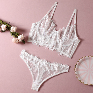 ZZYUP 6968ZU Lingerie Sexy Low Rise Transparent <strong>White</strong> Lace Embroidery Japanese Mature Woman Sexy Lingerie Wide Sided Sexy <strong>Linger</strong> - Product Image 6