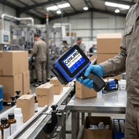 Produit phare : Mini-imprimante jet d'encre portable Tij, neuve, de qualité professionnelle avec fonction d'impression de date d'expiration