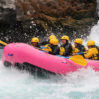 Radeau gonflable d'expédition de 16 pieds, personnalisable, de haute qualité, grand modèle, pour rafting en eaux vives, bateau de dérive, 12 personnes, plancher renforcé