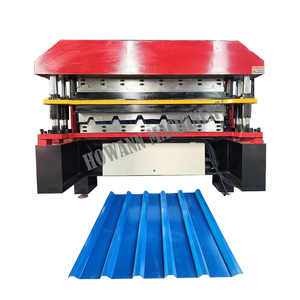 Máquina formadora de rollos de láminas metálicas para techos: línea de producción de alta velocidad para paneles de acero corrugado con sistema de corte automático - Product Image 2