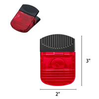 Cadeaux publicitaires promotionnels personnalisés, clips magnétiques pour réfrigérateur, forme rectangulaire, clip magnétique en plastique avec une forte adhérence