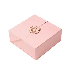 Custom Logo Eco-Friendly Cosmetic Jewelry Packaging Box Delicate Appearance with Gold Foil Printing Perfume Box