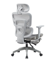 Chaise ergonomique en maille avec support lombaire et design réglable en hauteur pour le travail de bureau, chaise de bureau pivotante moderne pour ordinateur