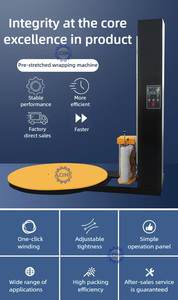 Máquina Automática para Envolver con Film a Bajo Precio, Máquina Envolvedora Retráctil 220V/380V, Máquina Empacadora de Palés con Plataforma Giratoria - Product Image 2