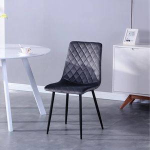 Nordic Modern Design Home Furniture Adjustable Upholstered Fabric <b>Velvet</b> Dining Room <b>Chairs</b> for Hotel Restaurant - Product Image 1