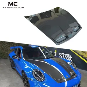 Dry Carbon Fiber Bonnet For Porsche 911 992 GT3 preprege Carbon fiber Hood BONNET