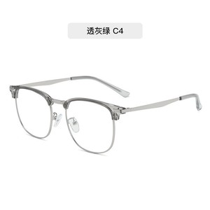 Montures de lunettes rectangulaires pour femmes, monture intégrale, verres en résine anti-lumière bleue, texture bois légère, 2024 - Product Image 2