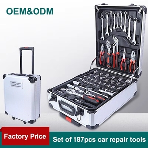 Juego de Herramientas Mecánicas de 187 Piezas OEM, Juego de Llaves de Trinquete y Vasos, Herramientas de Reparación para el Hogar, Autos y Motocicletas - Product Image 6