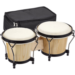 Bongos Aiersi de Calidad a Precio de Fábrica, Color Azul, 6 y 8 Pulgadas, Madera de Abedul, Piel de Oveja, Instrumento Musical Africano - Product Image 3