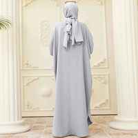 Nouvelle conception Abaya de Dubaï, Kaftan turc modeste, robe élégante à manches longues pour femme musulmane, robe de bal en satin scintillant naturel
