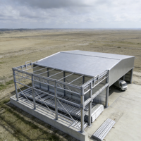 Bâtiment de bureaux préfabriqué en structure métallique lourde, cadre en acier soudé sur mesure, fourniture d'usine