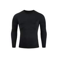 Vêtements de sport pour hommes, légers, à séchage rapide, à compression, manches longues, respirants, couche de base athlétique pour la course à pied, printemps, adultes