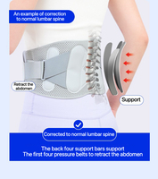 Cinturón de entrenamiento de cintura ortopédico médico CONRIDA, nuevo estilo, soporte de espalda con función ajustable, corsé de dolor sacro, Protector Lumbar