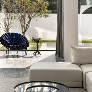 Lit simple en bois de style boutique, cadre de lit en métal taille king, ensemble de meubles de luxe pour chambre d'hôtel haut de gamme - Product Image 5