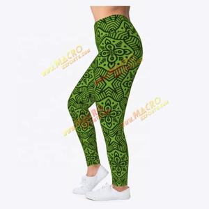 เลกกิ้งเอวสูงผ้ายืดหยุ่นสำหรับผู้หญิง ลายพิมพ์ ออกกำลังกาย แอคทีฟแวร์ ยิม ฝึกซ้อม โยคะ ป้องกันแบคทีเรีย แห้งเร็ว ไม่ยับ - Product Image 2