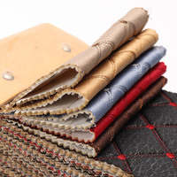 Vente chaude Matelassé Broderie Tissu stratifié avec de la mousse et couture pour siège de voiture