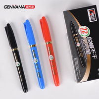 Stylo marqueur permanent GENVANA à pointe fine 1,0 mm, encre à base d'huile, anti-séchage 72 heures, étanche, avec logo personnalisé, 3 couleurs