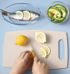 Wheat Straw Chopping Blocks 3 Pieces <strong>Customized</strong> Color PP Heat Resistant Kitchen Cutting <strong>Board</strong> with Holder Easy to Clean - Product Image 6