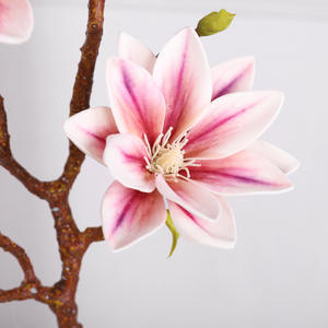 Vente en gros, nouvelle fleur artificielle 3 têtes d'orchidée <span class=keywords><strong>Magnolia</strong></span> pour salon, restaurant, centre commercial, décoration de mariage - Product Image 6