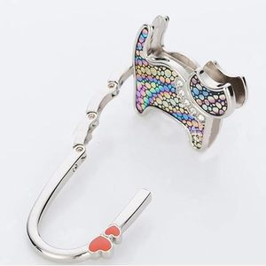 <b>Metal</b> Handicraft Stylish TopHomer Cartoon Cat Design Foldable Handbag Portable Hanger Mini Duty <b>Folding</b> Purse <b>Table</b> Hook Holder - Product Image 6