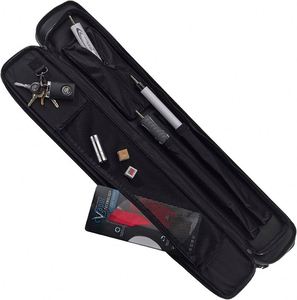 Sac de transport professionnel étanche pour queues de billard et de snooker, certifié BSCI, avec bandoulière, pour 3 queues de base et 4 fers de rechange - Product Image 1