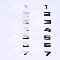 Autocollants de lettres 3D ABS pour personnalisation automobile, série M Competition, badges de modification noirs M1-M8 E39/E90/E60/F10/F30