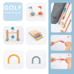 Montessori Enfants En Bois En Plein Air TDAH Golf <span class=keywords><strong>Bowling</strong></span> <span class=keywords><strong>Jeux</strong></span> Exercice Bébé Mains Et Pieds Coordination Enfants Garçons Et Filles - Product Image 4