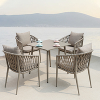 Meubles de jardin Juecheng, chaises de jardin en toile tissée, table et chaises d'extérieur pour café et restaurants