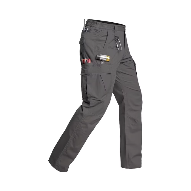 Men's Casual Corduroy Work Pants 12 Pockets High Stretch Cargo Flex Ripstop Water Resistant Loose for Tactical Hiking Utility