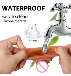 Préservatif d'amélioration du pénis en silicone TPE réutilisable à bas <span class=keywords><strong>prix</strong></span> Couverture de gode réaliste confortable pour jouets sexuels - Product Image 6