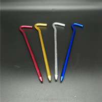 TP3036 Piquets et pieux de tente en alliage d'aluminium de 18 cm pour le camping et les voyages, portables, utilisables en toutes saisons