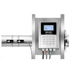 Kẹp-on cố định siêu âm RS485 modbus 25mm ~ 1200mm lưu lượng siêu âm lưu lượng kế - Product Image 5