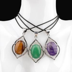 Collana speciale con ciondolo in pietra preziosa delicata in metallo placcato oro ciondoli di cristallo moda gioielli da donna regalo personalizzato per le vacanze - Product Image 6