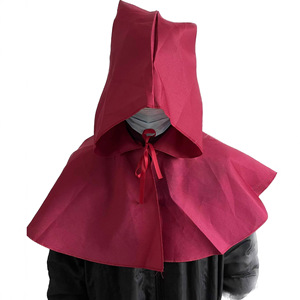 Capa con Capucha Negra para Adultos, Disfraz de Cosplay Medieval, Capa para Juego de Roles de Halloween - Product Image 2