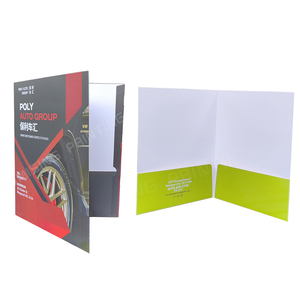 A4 thân thiện với môi không thấm nước hợp đồng thư mục giấy tùy chỉnh dập Bìa ký kết Chất kết dính hình chữ L chèn Túi thiết kế kinh doanh - Product Image 3