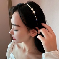 Serre-tête coréen Dongdaemun tendance, simple et personnalisé, orné de diamants, avec nœud élégant, accessoire de cheveux de créateur