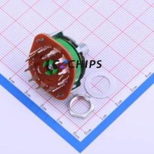 SRRM1C6200 Rotary Switch Through hole Component (THT) Switch 12 Flat Type PC Pin Short Circuit - Product Image 2