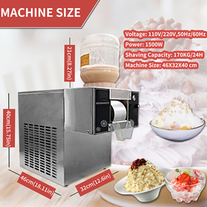 Yourtime 170KG/gün kore Bingsoo Kakigori Mini tip yenilebilir erişte dondurma traş kar buz rulosu gıda Bingsu makinesi makinesi - Product Image 3