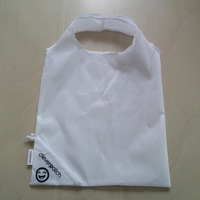 Sacs de courses écologiques réutilisables en polyester à bas prix, motif fraise, pliables, avec poignée longue