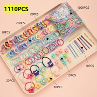Ensemble d'accessoires pour cheveux pour bébés filles, 780 pièces/boîte, design mixte, petits élastiques pour cheveux, bandeaux, pinces à cheveux, barrettes BB